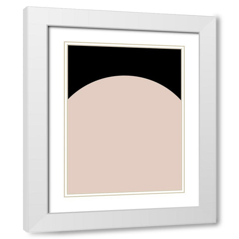 Arc I Poster White Modern Wood Framed Art Print with Double Matting by Urban Road