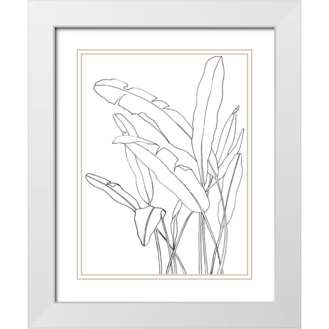 Cabello Poster White Modern Wood Framed Art Print with Double Matting by Urban Road