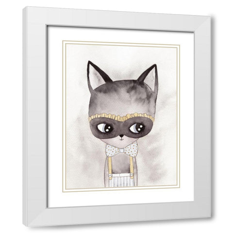 Alley Kat Poster White Modern Wood Framed Art Print with Double Matting by Urban Road