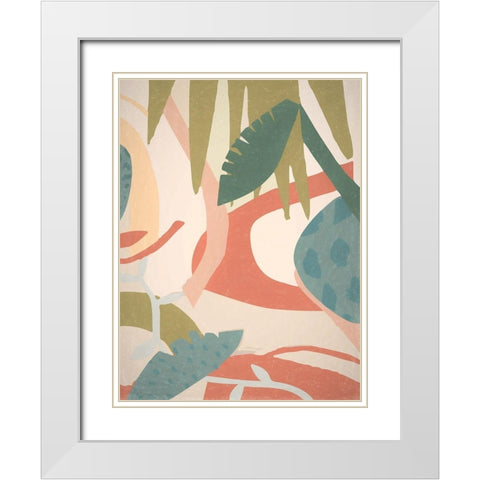 Tropical Oasis I Poster White Modern Wood Framed Art Print with Double Matting by Urban Road