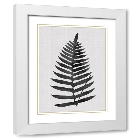 Beech Black Poster White Modern Wood Framed Art Print with Double Matting by Urban Road