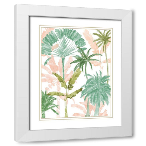 Exotic Palms I Poster White Modern Wood Framed Art Print with Double Matting by Urban Road