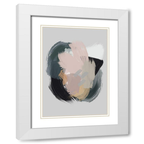 Serene Delight I  White Modern Wood Framed Art Print with Double Matting by Urban Road