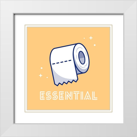 Artsy Quotes Quote: Essential Goods White Modern Wood Framed Art Print with Double Matting by ArtsyQuotes