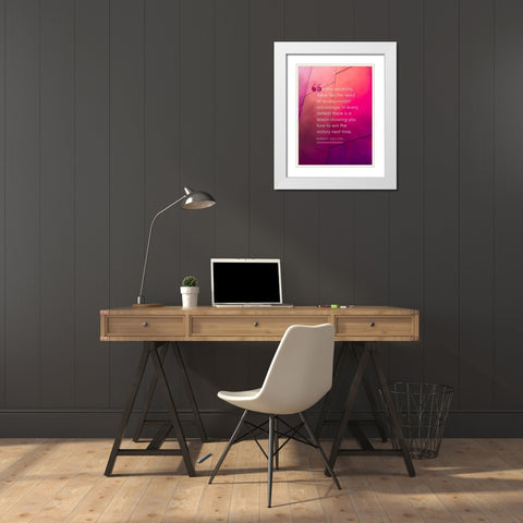 Robert Collier Quote: Every Adversity White Modern Wood Framed Art Print with Double Matting by ArtsyQuotes