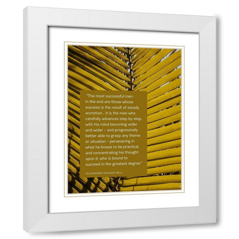 Alexander Graham Bell Quote: Successful Men White Modern Wood Framed Art Print with Double Matting by ArtsyQuotes