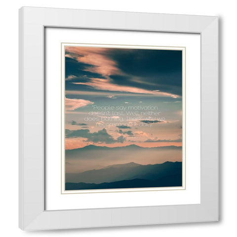 Zig Ziglar Quote: Daily White Modern Wood Framed Art Print with Double Matting by ArtsyQuotes