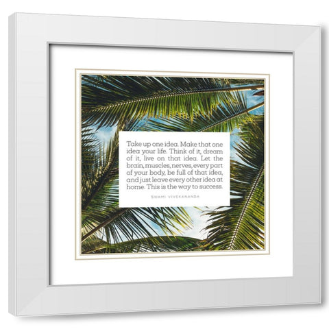 Swami Vivekananda Quote: Dream of It White Modern Wood Framed Art Print with Double Matting by ArtsyQuotes