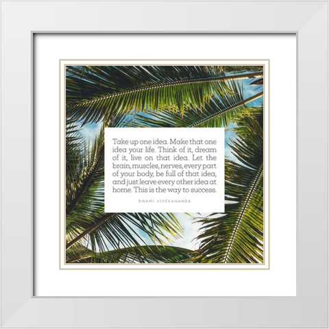 Swami Vivekananda Quote: Dream of It White Modern Wood Framed Art Print with Double Matting by ArtsyQuotes