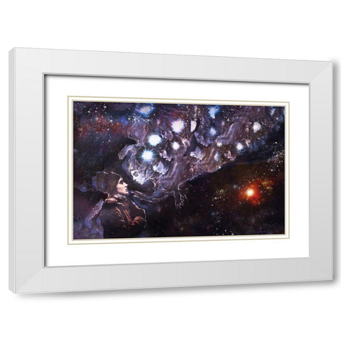 Listen to your guides IIII White Modern Wood Framed Art Print with Double Matting by Wiley, Marta