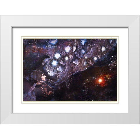 Listen to your guides IIII White Modern Wood Framed Art Print with Double Matting by Wiley, Marta