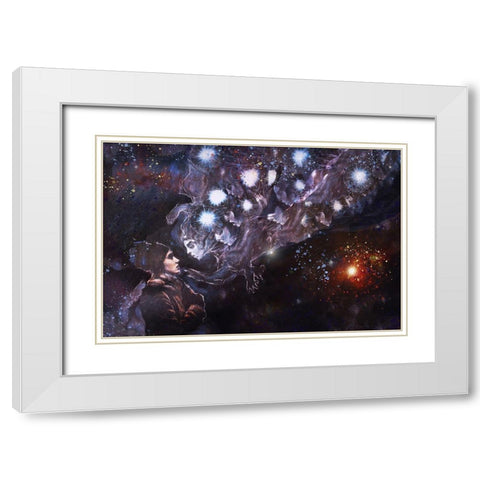 Listen to your guides VI White Modern Wood Framed Art Print with Double Matting by Wiley, Marta