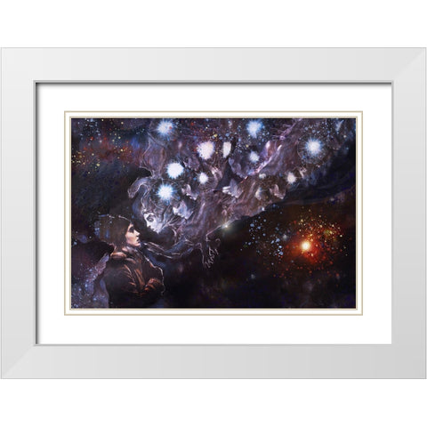 Listen to your guides VI White Modern Wood Framed Art Print with Double Matting by Wiley, Marta