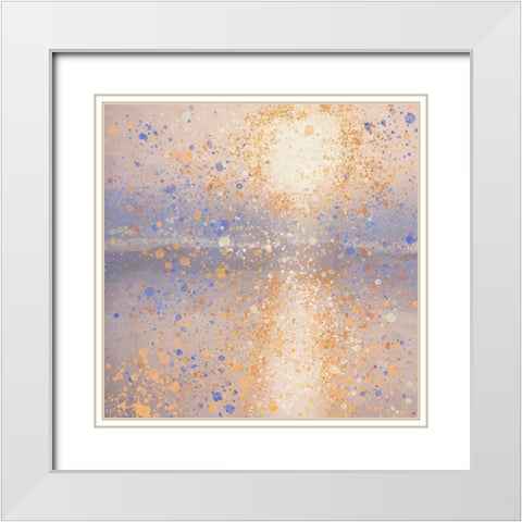 Lake Reflection V White Modern Wood Framed Art Print with Double Matting by Wiley, Marta