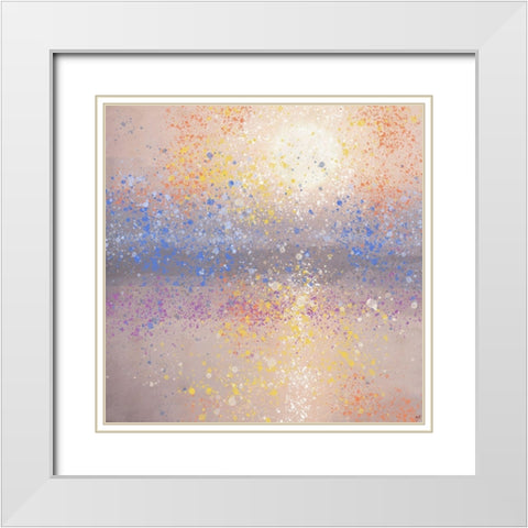 Lake Reflection VI White Modern Wood Framed Art Print with Double Matting by Wiley, Marta
