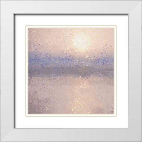 Lake Reflection VII White Modern Wood Framed Art Print with Double Matting by Wiley, Marta