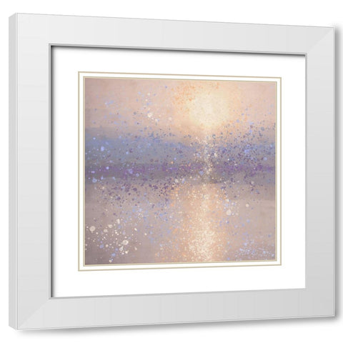 Lake Reflection VIII White Modern Wood Framed Art Print with Double Matting by Wiley, Marta