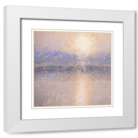 Lake Reflection X White Modern Wood Framed Art Print with Double Matting by Wiley, Marta