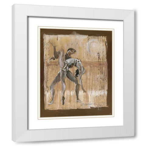 Dancer III White Modern Wood Framed Art Print with Double Matting by Wiley, Marta