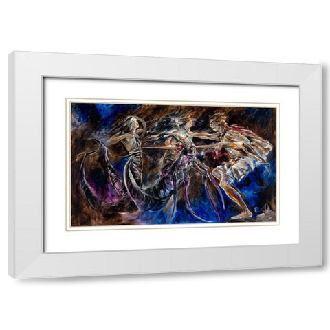 Scorpio White Modern Wood Framed Art Print with Double Matting by Wiley, Marta
