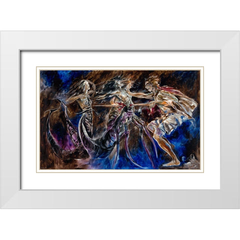 Scorpio White Modern Wood Framed Art Print with Double Matting by Wiley, Marta