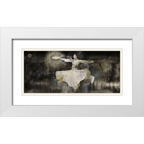 Sufi Dancer III White Modern Wood Framed Art Print with Double Matting by Wiley, Marta