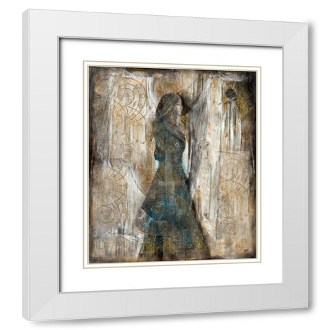 India II White Modern Wood Framed Art Print with Double Matting by Wiley, Marta