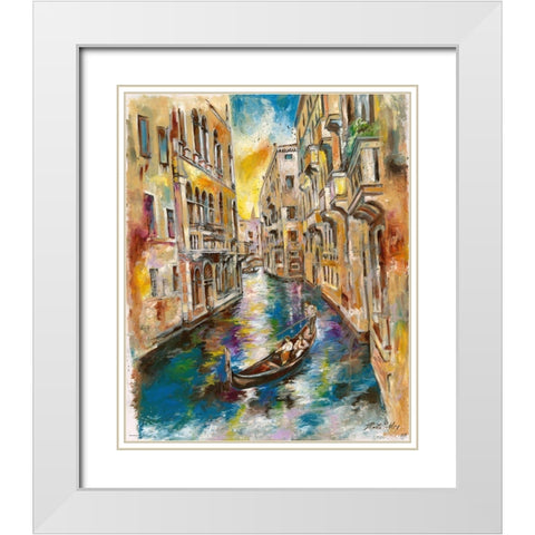 Italy II White Modern Wood Framed Art Print with Double Matting by Wiley, Marta