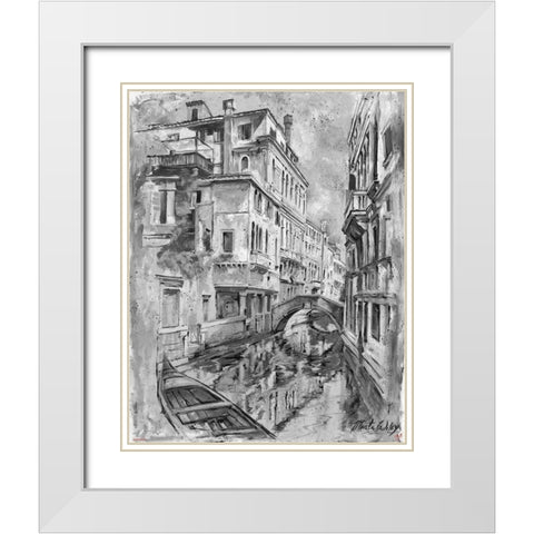 BandW Italy White Modern Wood Framed Art Print with Double Matting by Wiley, Marta