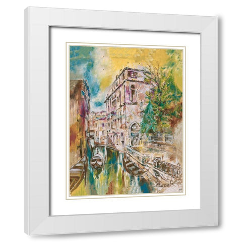 Italy, Yellow White Modern Wood Framed Art Print with Double Matting by Wiley, Marta