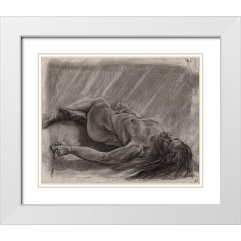 Tokyo White Modern Wood Framed Art Print with Double Matting by Wiley, Marta