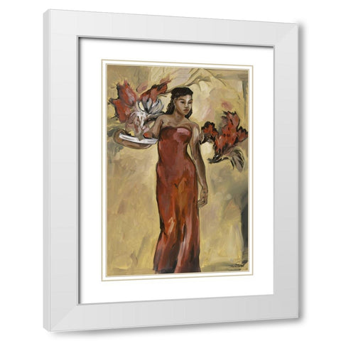 Island Beauty  White Modern Wood Framed Art Print with Double Matting by Wiley, Marta