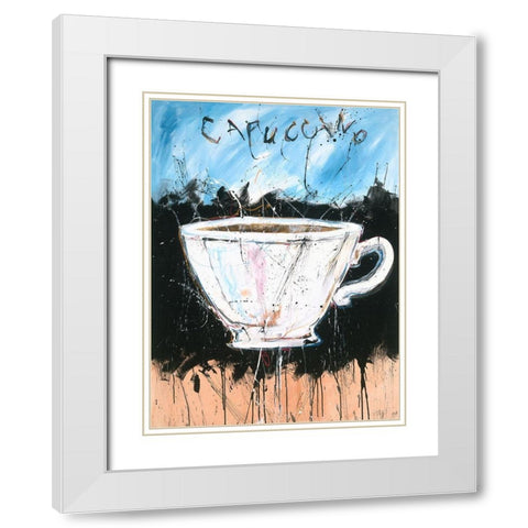 Capucinno White Modern Wood Framed Art Print with Double Matting by Wiley, Marta