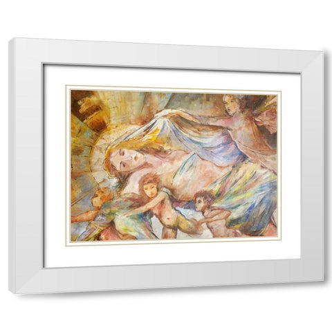 Renaissance Pop White Modern Wood Framed Art Print with Double Matting by Wiley, Marta