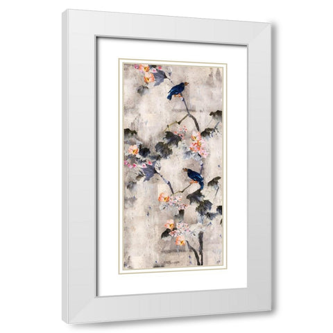 Song Bird Soft White Modern Wood Framed Art Print with Double Matting by Wiley, Marta