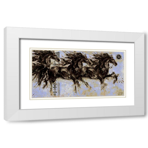 Lepa Zena 15 White Modern Wood Framed Art Print with Double Matting by Wiley, Marta