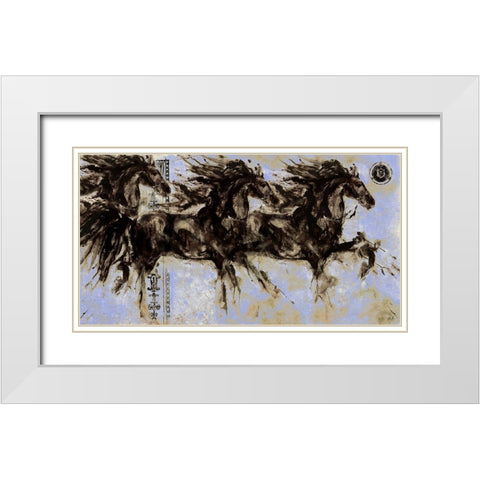 Lepa Zena 15 White Modern Wood Framed Art Print with Double Matting by Wiley, Marta