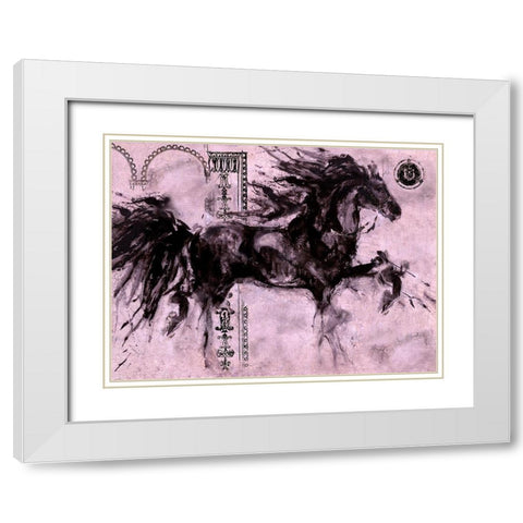 Lepa Zena Color VIIII White Modern Wood Framed Art Print with Double Matting by Wiley, Marta