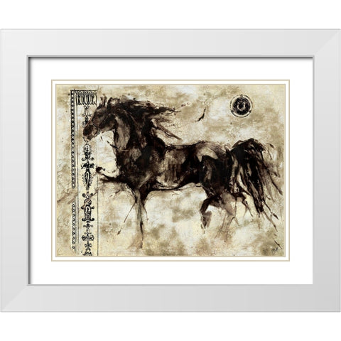 Lepa Zena XXV White Modern Wood Framed Art Print with Double Matting by Wiley, Marta