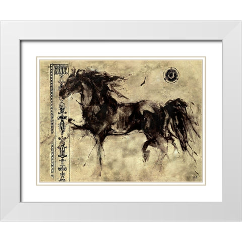 Lepa Zena 13 White Modern Wood Framed Art Print with Double Matting by Wiley, Marta