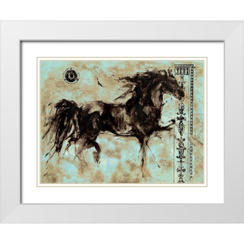 Lepa Zena 18 White Modern Wood Framed Art Print with Double Matting by Wiley, Marta