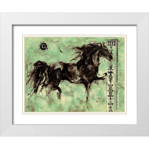 Lepa Zena 19 White Modern Wood Framed Art Print with Double Matting by Wiley, Marta