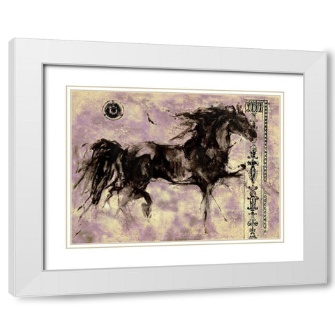 Lepa Zena 20 White Modern Wood Framed Art Print with Double Matting by Wiley, Marta