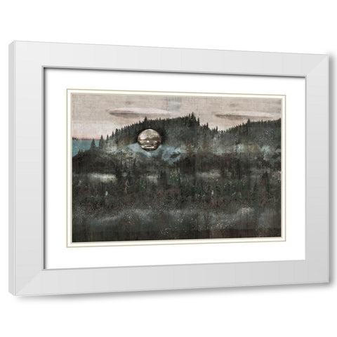 White Modern Wood Framed Art Print with Double Matting by Wiley, Marta