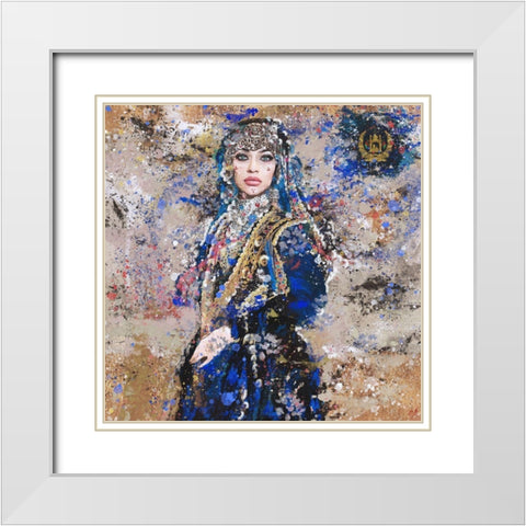 Afganistan I White Modern Wood Framed Art Print with Double Matting by Wiley, Marta
