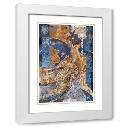 Butterfly Queen White Modern Wood Framed Art Print with Double Matting by Wiley, Marta