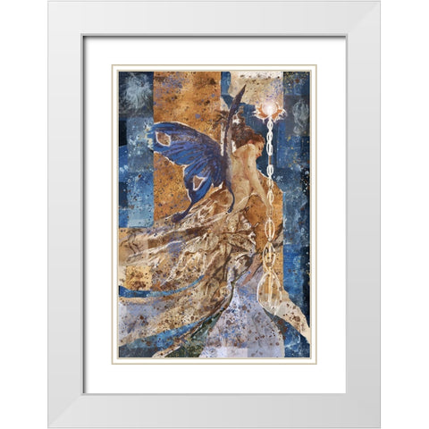 Butterfly Queen White Modern Wood Framed Art Print with Double Matting by Wiley, Marta