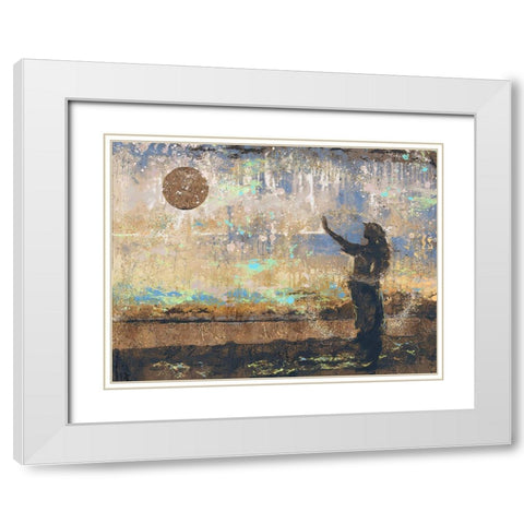 Sun Salutation V White Modern Wood Framed Art Print with Double Matting by Wiley, Marta