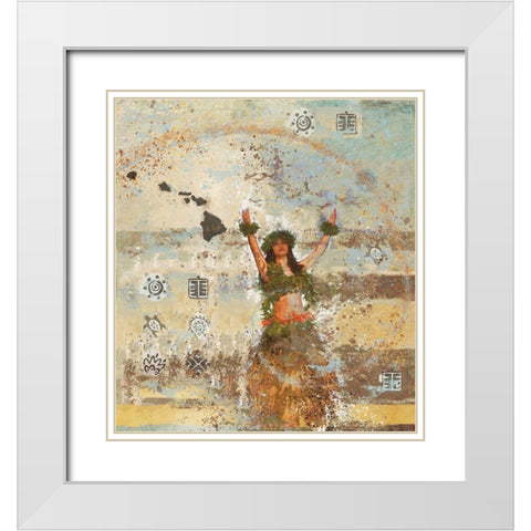 Sun Salutation VII White Modern Wood Framed Art Print with Double Matting by Wiley, Marta