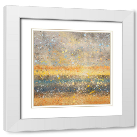 Magical Sun II White Modern Wood Framed Art Print with Double Matting by Wiley, Marta